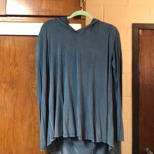 Acid Wash Blue Hoodie